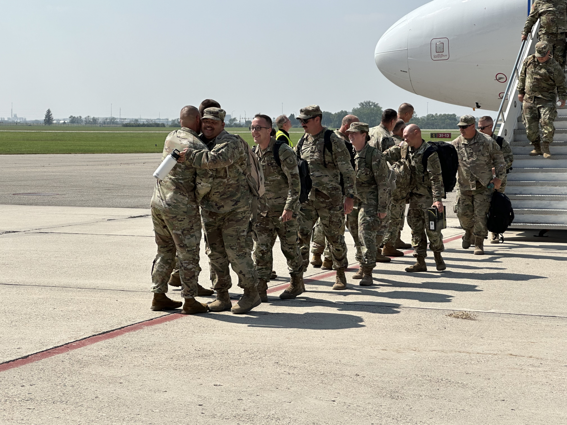 N.D. National Guard leadership welcomes home the 188th Engineer Co.