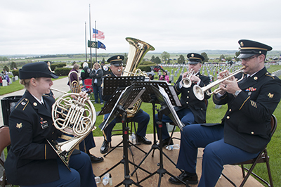 188th Army Band playing on Memorial Day