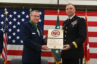  Distinguished Service Medal presented to Brig. Gen. Robert J. Becklund
