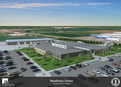 A rendering of the future Fargo Readiness Center.