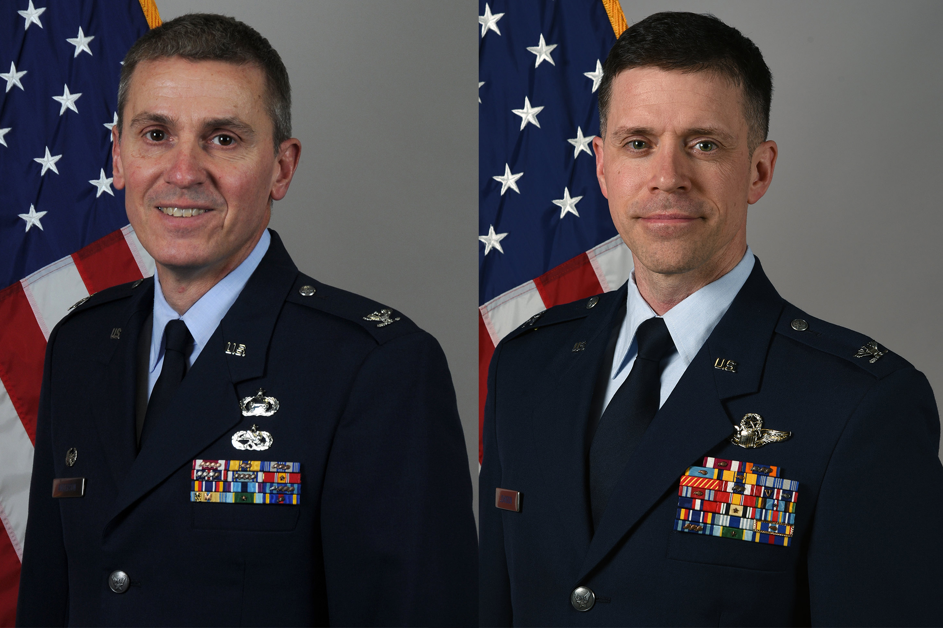 Col. Anderson, left, Col. Johnson